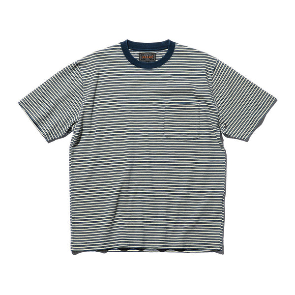 Beams Plus - T-shirt à rayures - Blanc