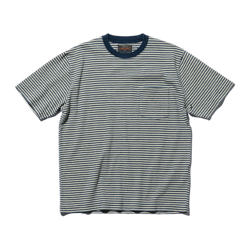 Beams Plus - T-shirt à rayures - Blanc