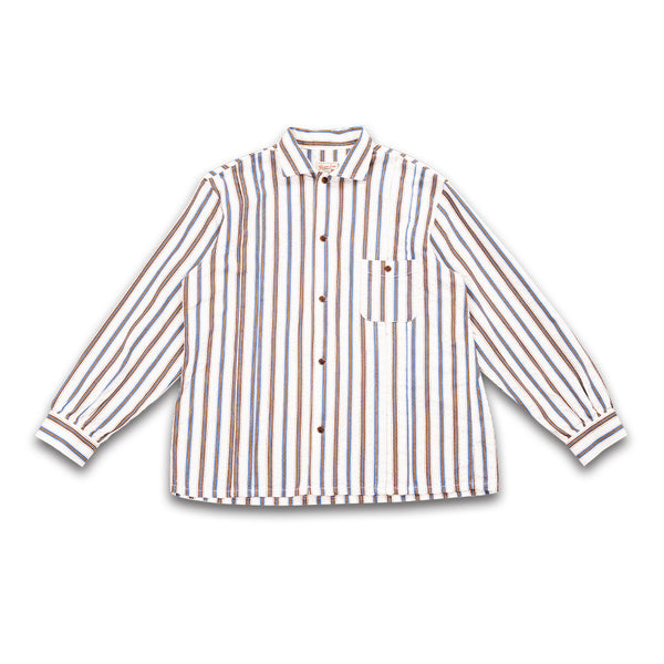 Graph Zero - Chemise Pleats - Blue Stripe