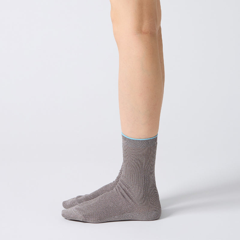 Babaco - Lot de 2 Paires de Chaussettes tiptoe - Or & Argent
