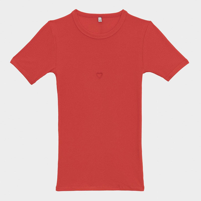Baserange - Tee-Shirt Heart - Rouge My