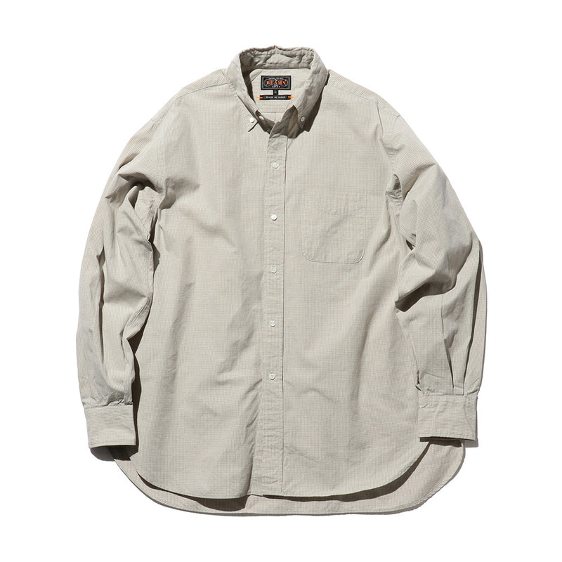 Beams Plus - Chemise Classic Fit - Gris clair