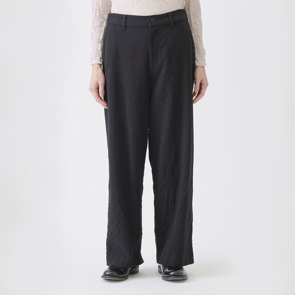 Pas de Calais -  Pantalon Large Laine - Noir