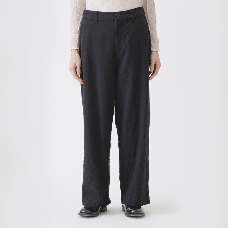 Pas de Calais -  Pantalon Large Laine - Noir
