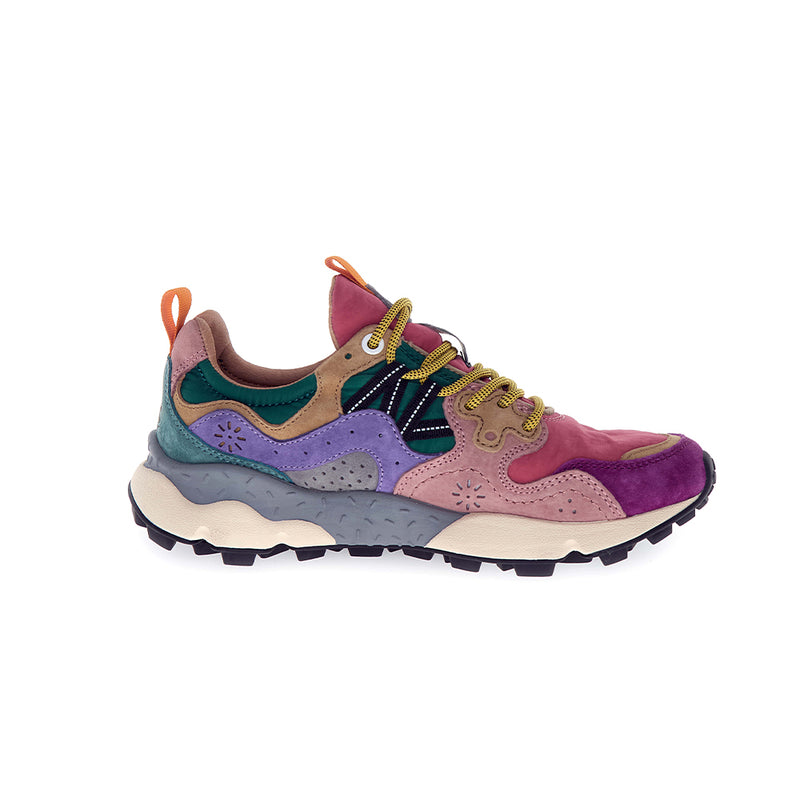 Flower Mountain - Baskets Yamano3 Suède Nylon - Rose Fushia