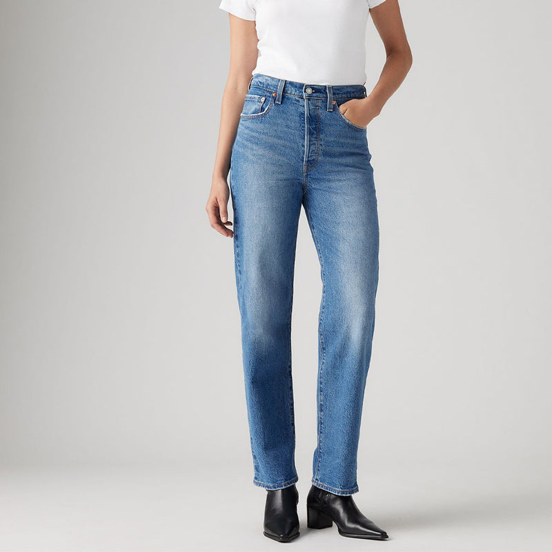 Levi's - Jeans Droit Ribcage Ankle - Dance Around Blue