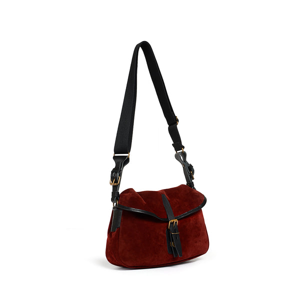 Bleu de Chauffe -  Sac Musette XS - Bordeaux Foncé