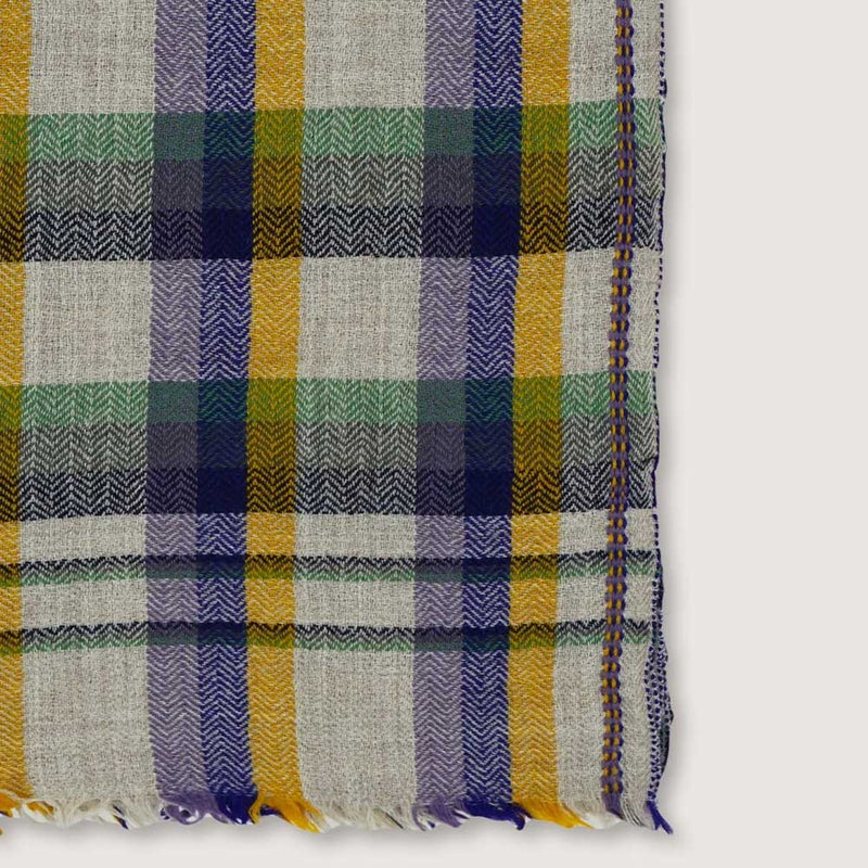 Plaid en laine n°82 - Kaki - Moismont