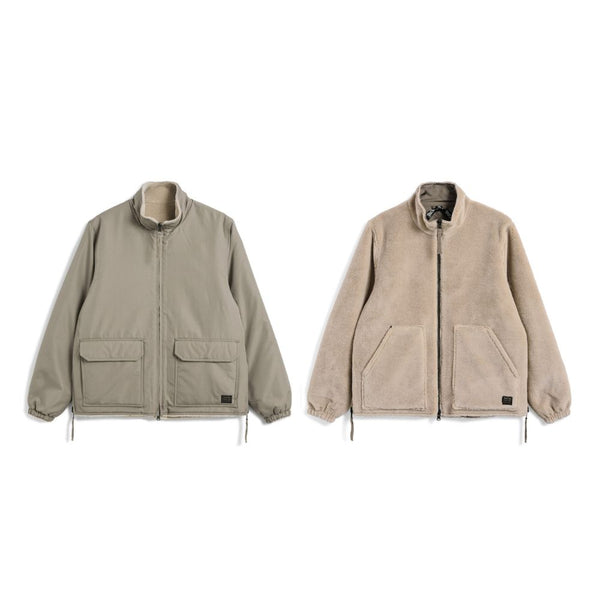 Taion - Veste militaire reversible en duvet - Mocha beige