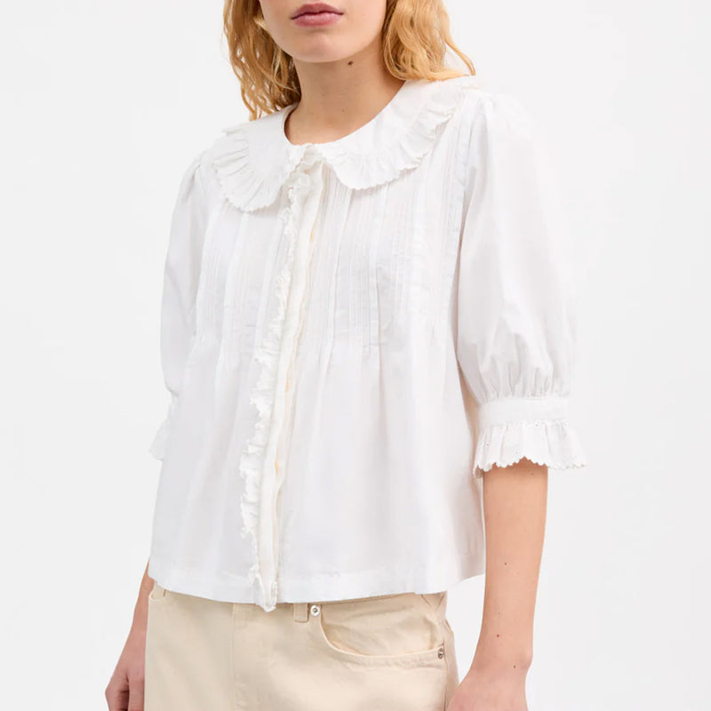 Skall Studio - Blouse Viola - Blanc Optic