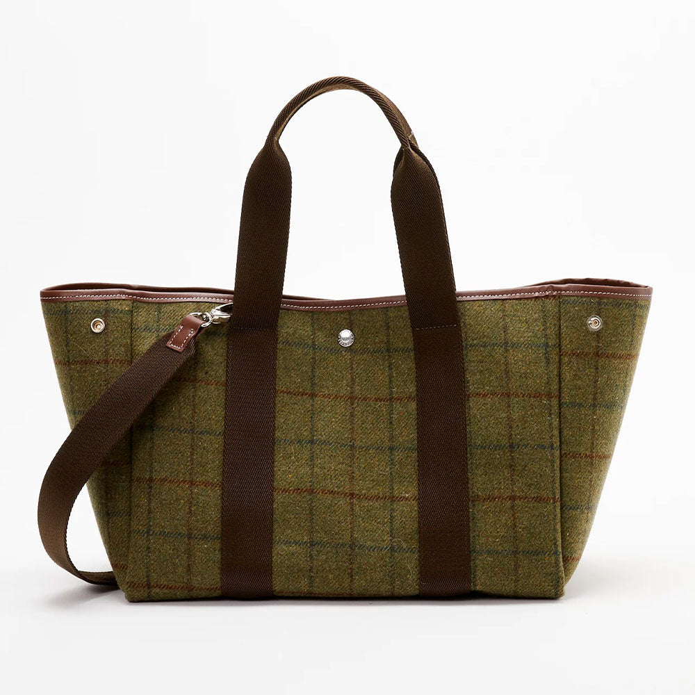 Rue de Verneuil - Traversée M Hunting Tweed Bag - Khaki