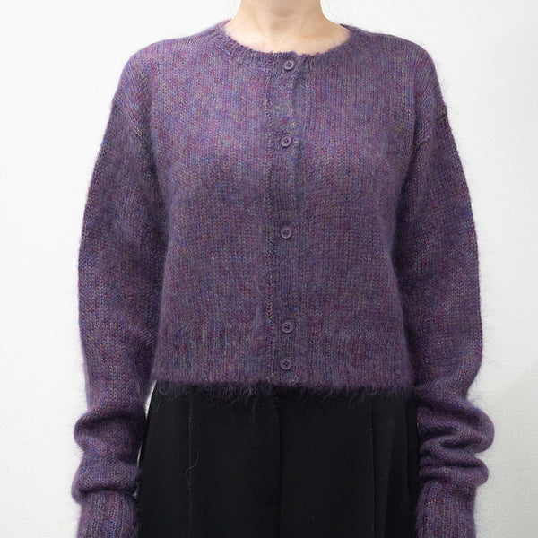 C.T.plage - Pull Round Longsleeve Cardigan - Violet