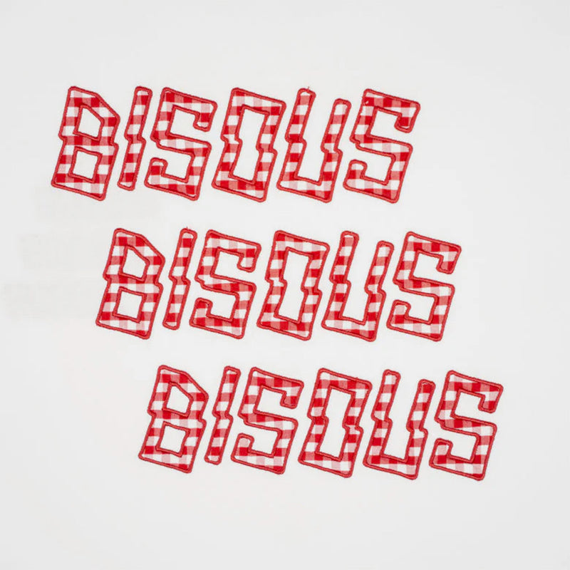 Bisous Skateboard - T-shirt X3 Vichy - Rouge & Blanc