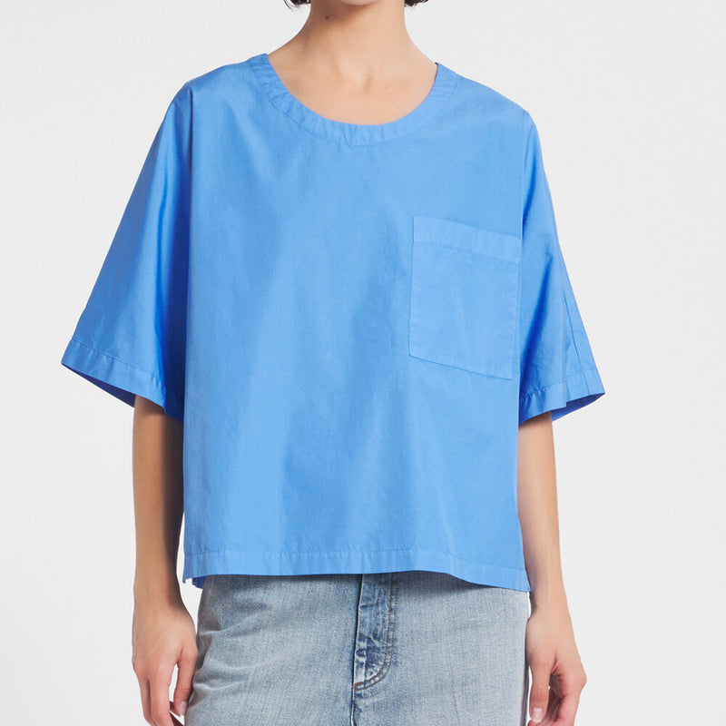 Barena - Top Oliver Bagio - Bleu Fiordaliso