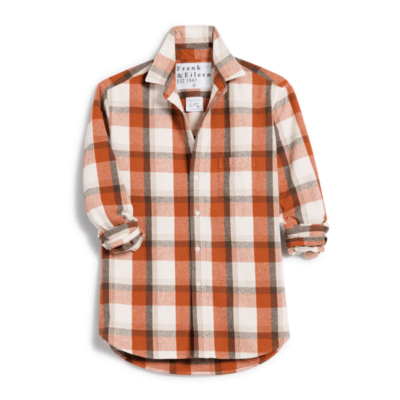 Frank & Eileen - Chemise Eileen - Carreaux Orange et Marron