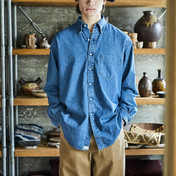 OrSlow - Chemise à boutons - Bleu Jean