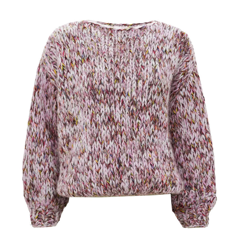 Les Tricots D'o - Pull col rond Laura - Rose