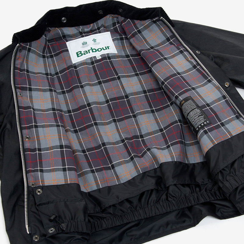 Barbour - Veste Os Transport Wax - Noir