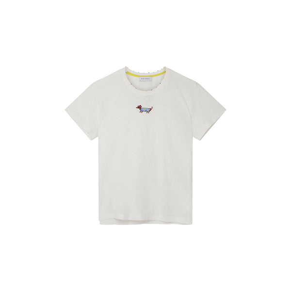 Mira Mikati - T-Shirt Majorelle - Blanc