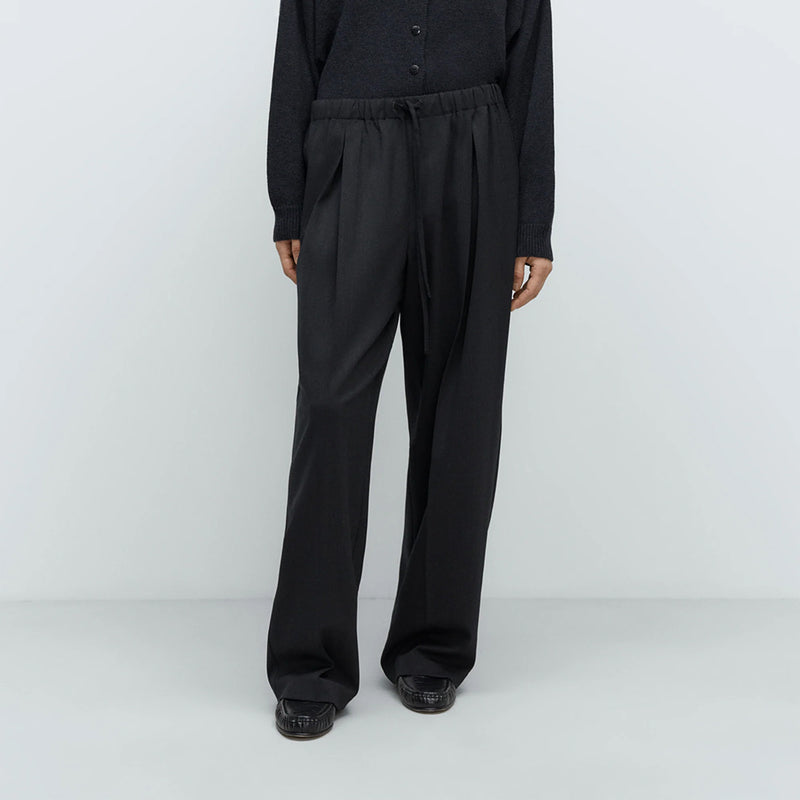 Cordera - Pantalon Plissé Décontracté - Anthracie