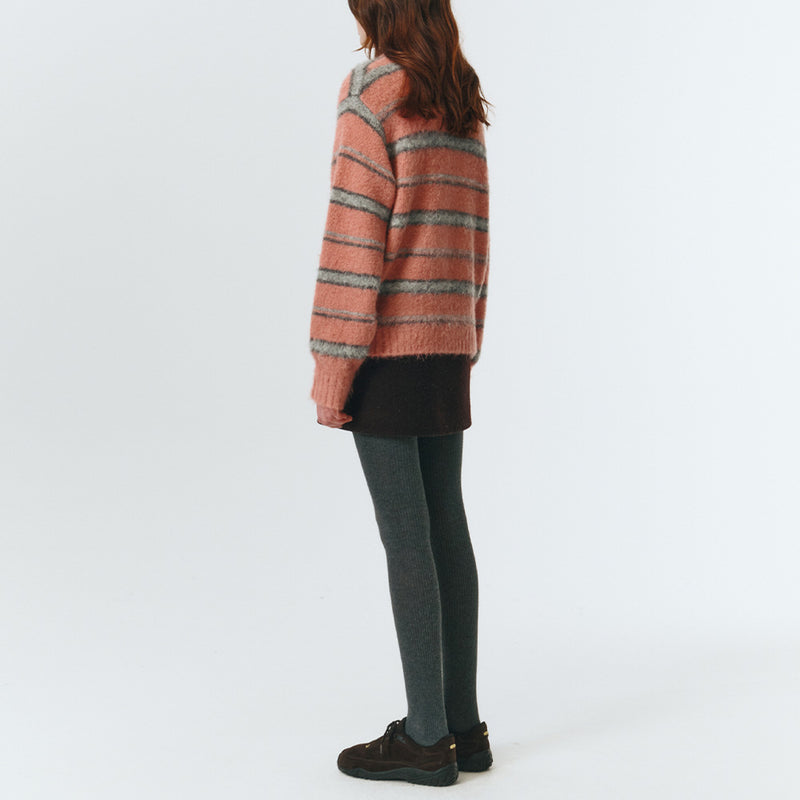 Dunst - Mini jupe en laine - Marron Foncé