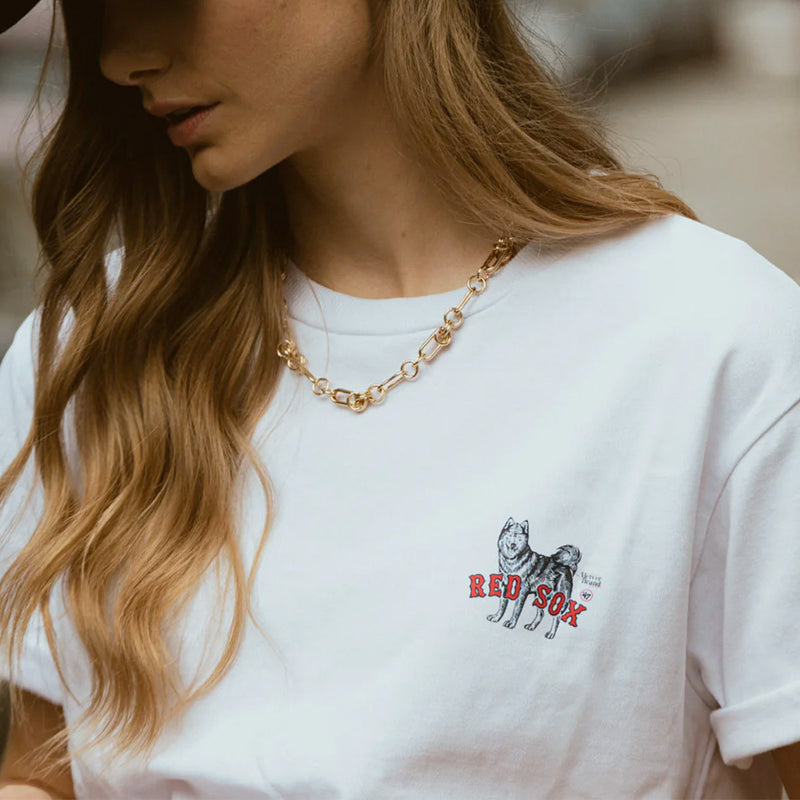 Mercer - T-Shirt 47 Heavy - Blanc & Rouge