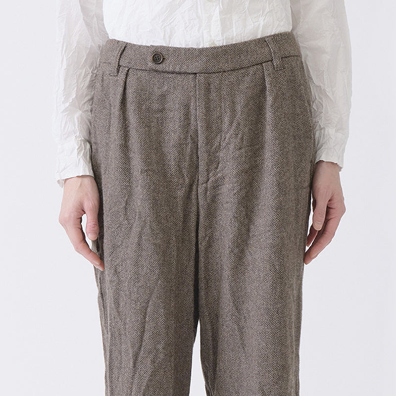 Pas de Calais -  Pantalon Large Chevron - Beige