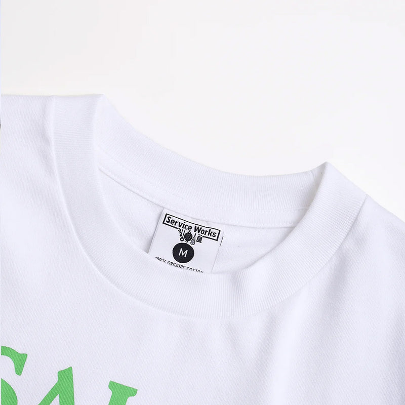 Service Works - T-shirt Salsa Verde - Blanc