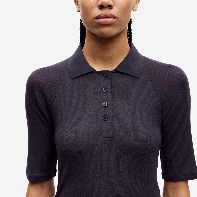 Samsoe Samsoe - Polo Sasonnet - Charcoal Art