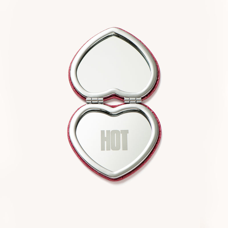 Carne Bollente - Miroir de poche Love Forever  - Rouge