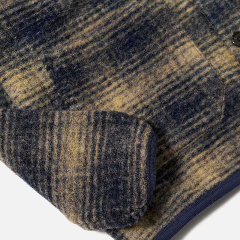 Universal Works - Cardigan Polaire - Marine