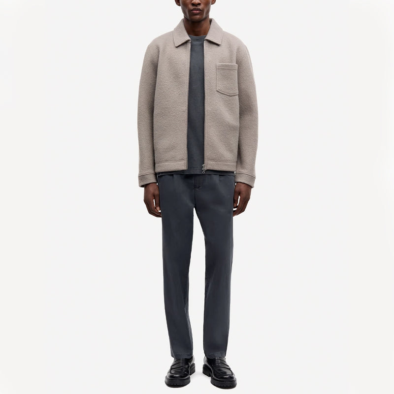 Samsoe Samsoe - Surchemise Hannes Full Zip - Elephant Skin