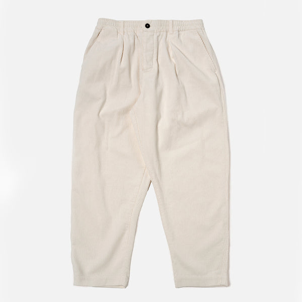Universal Works - Pantalon Track Pleated - Ecru