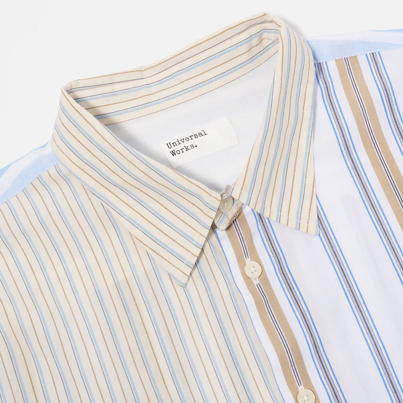 Universal Works - Chemise Panel - Mixed Stripes