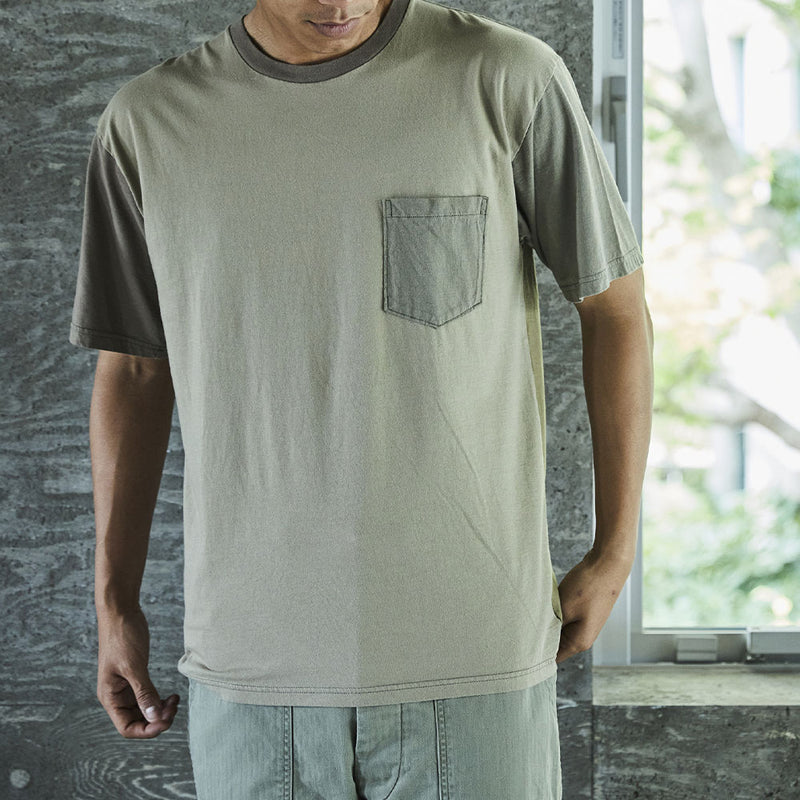 OrSlow - T-shirt 4 Tone Pocket - Vert