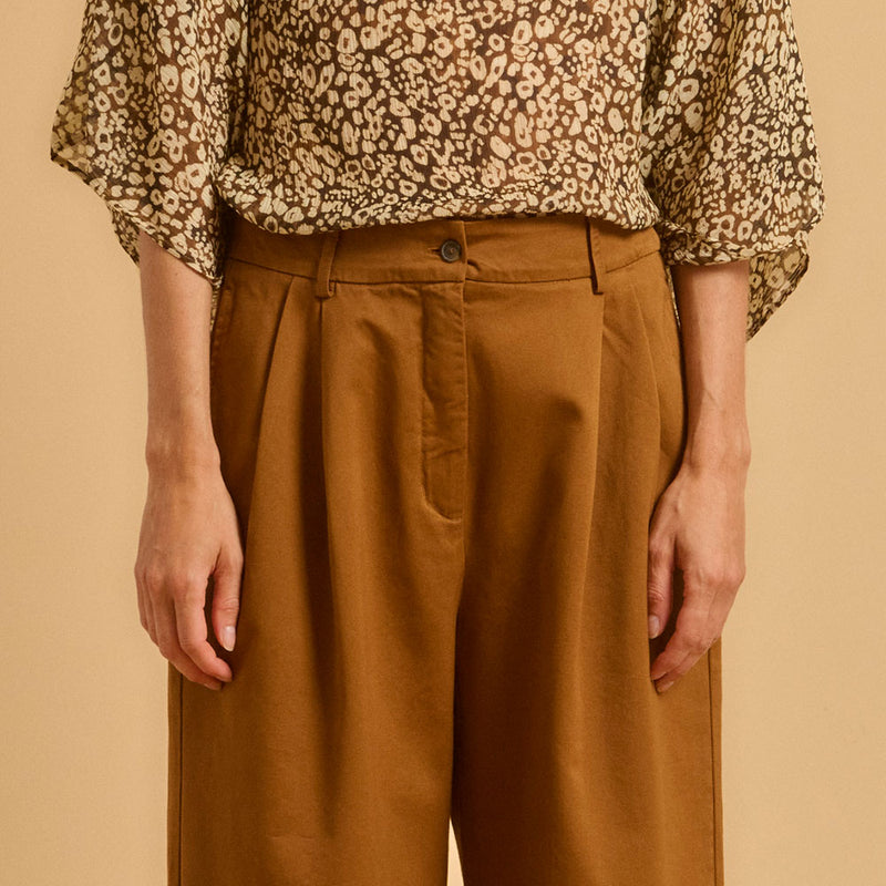 Diega - Pantalon Ponio - Marron Camel