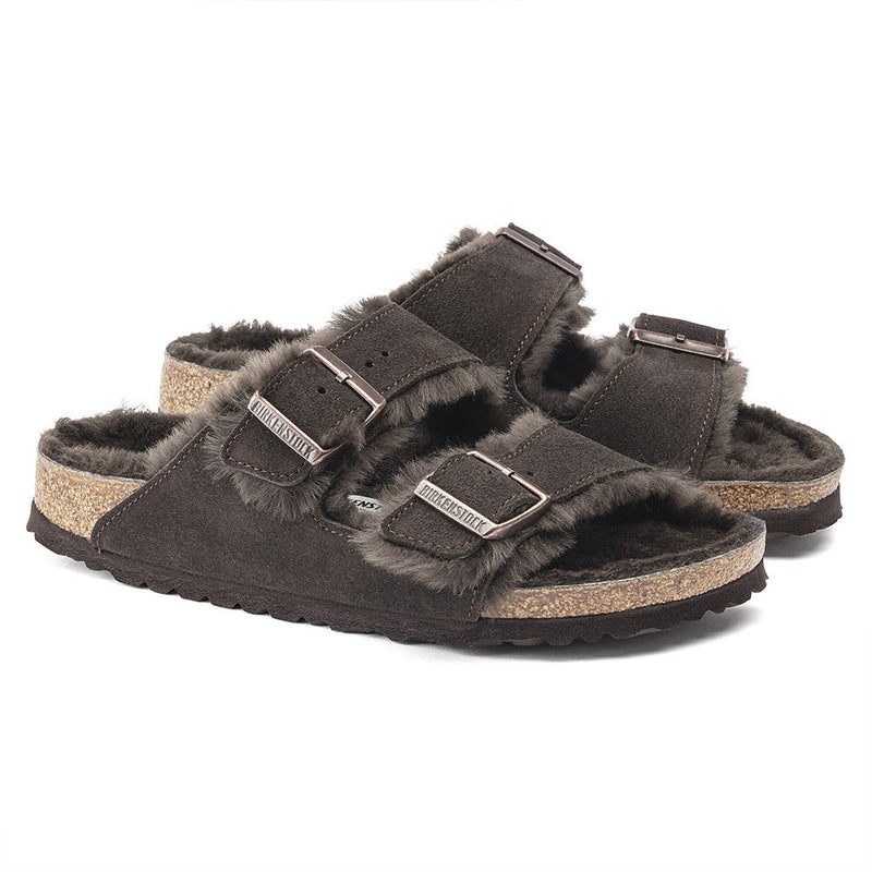 Birkenstock - Sandales Arizona en Fourrure - Mocha