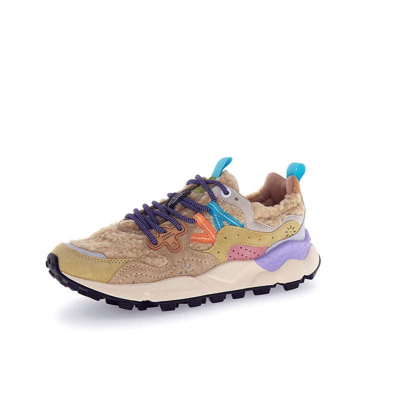 Flower Mountain - Baskets Yamano3 Suède Teddy - Beige