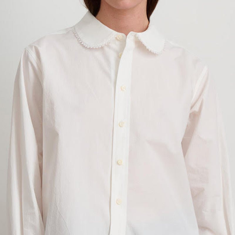 B Sides - Chemise Louisa Popeline -  Blanc