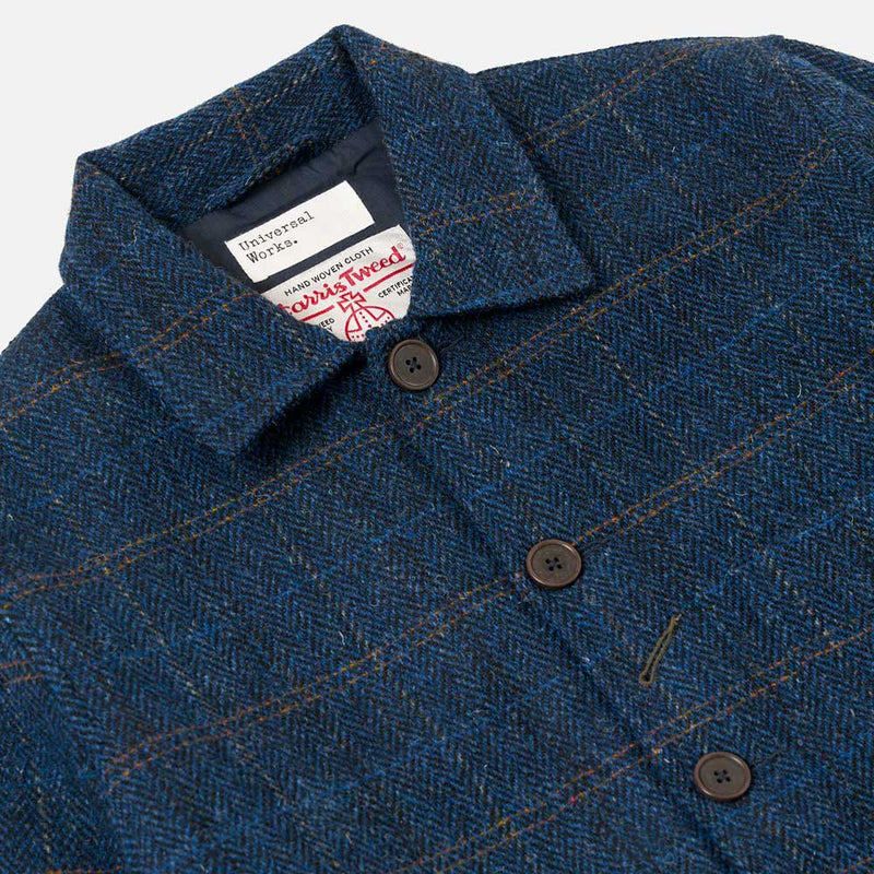 Universal Works - Veste Bakers Harris Tweed  - Marine