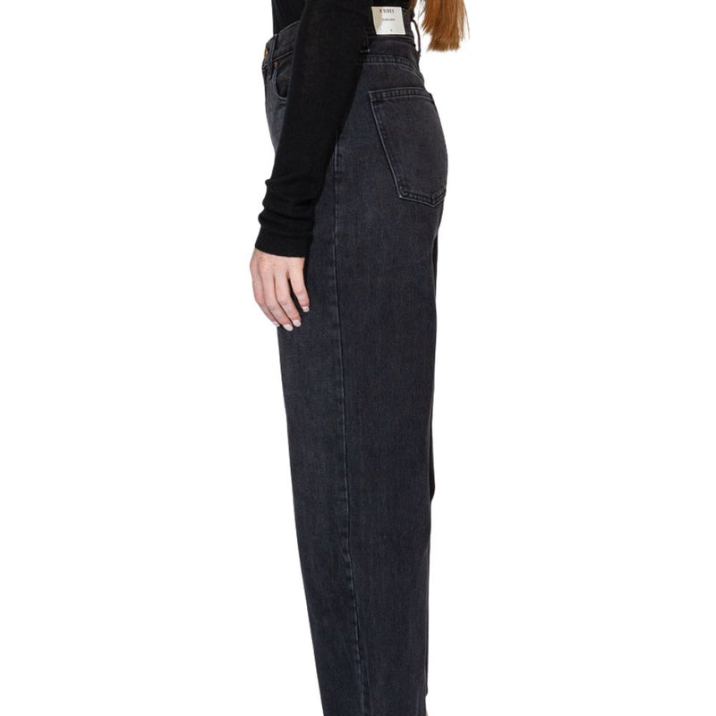 B Sides - Jeans Elissa taille haute large - Noir