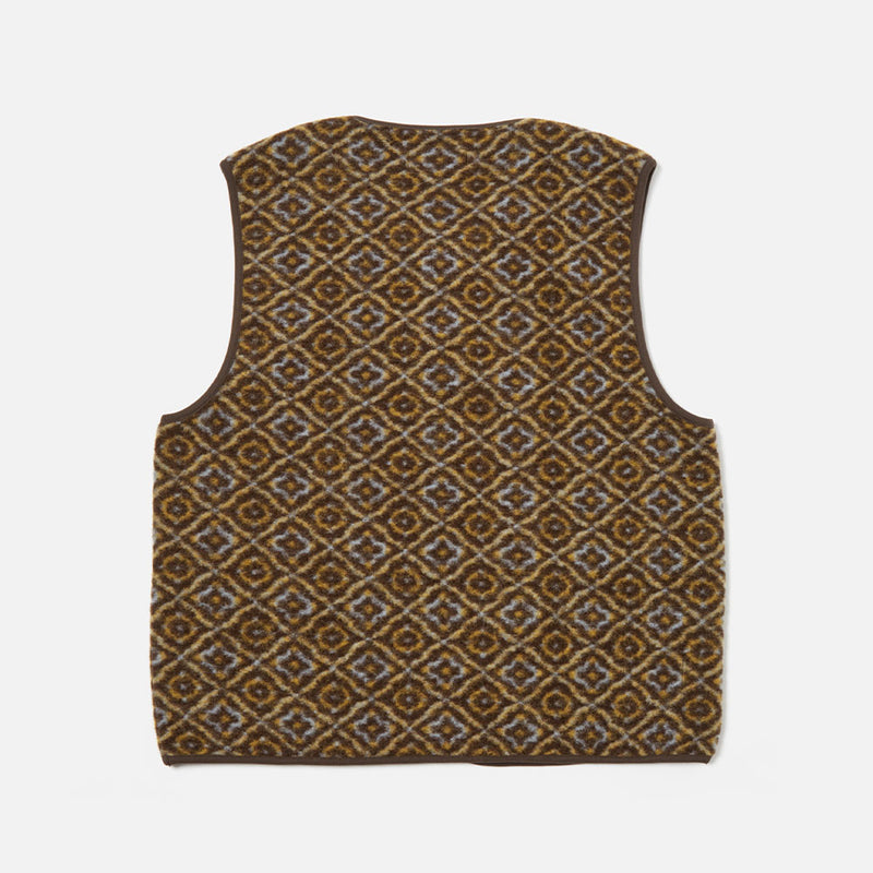 Universal Works - Gilet Zippé - Marron