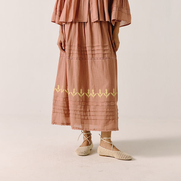 free people celestial skies midi dress Cord - Jupe Emily