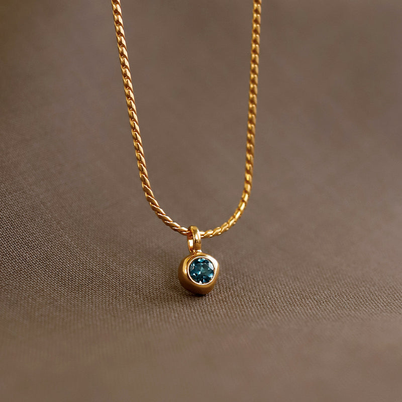 TEN - Collier Dipper Charm - Doré Topaz