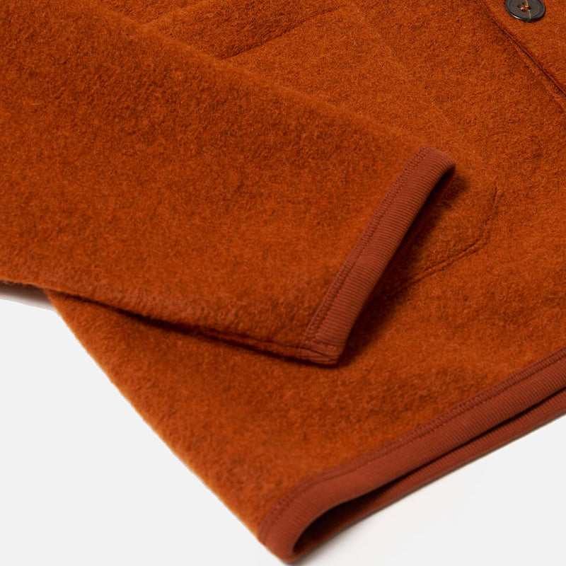 Universal Works - Cardigan Laine - Rust