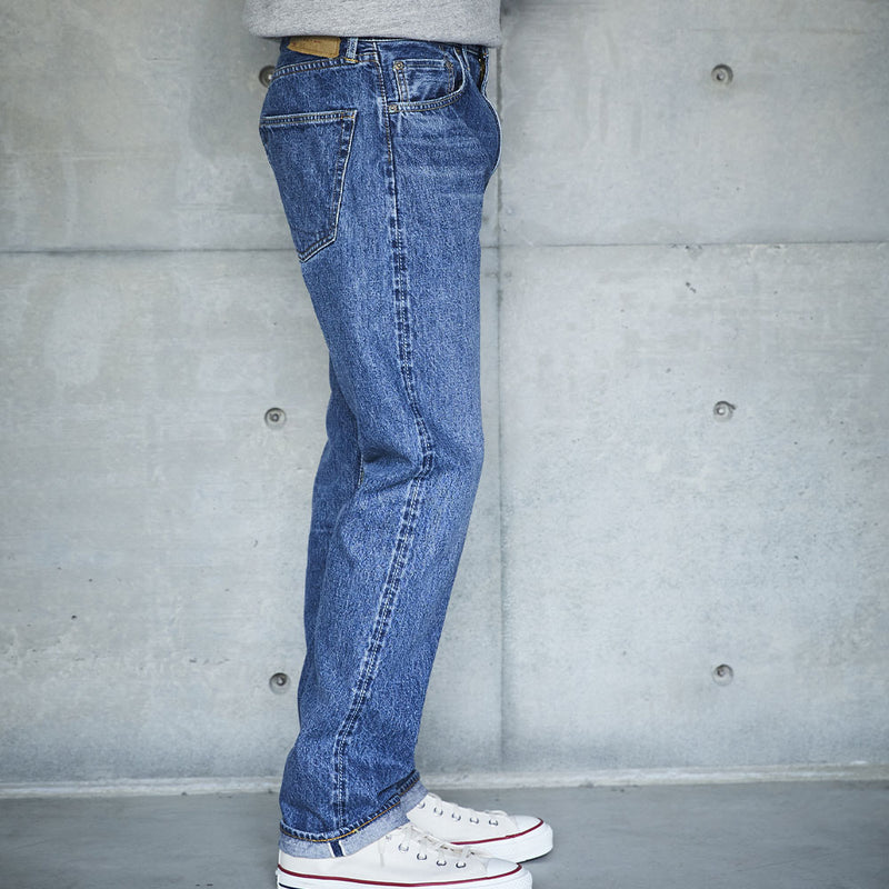 OrSlow - Jeans selvedge 107 Ivy - Bleu 2 year wash
