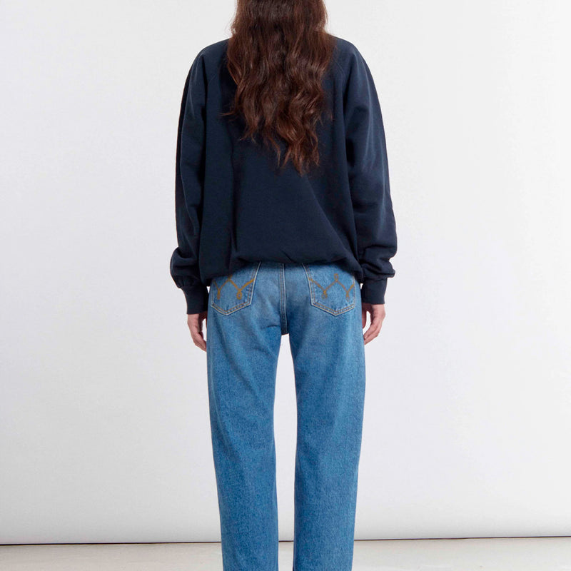 Wild Donkey - Sweat Siracusa Raglan - Marine
