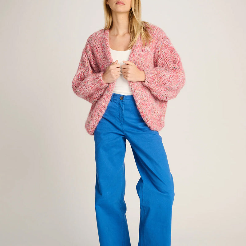 Les Tricots D'o - Cardigan court Helena - Rouge