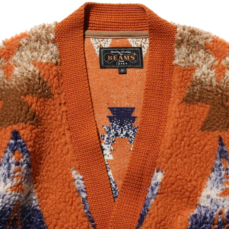 Beams Plus - Cardigan Boa - Orange