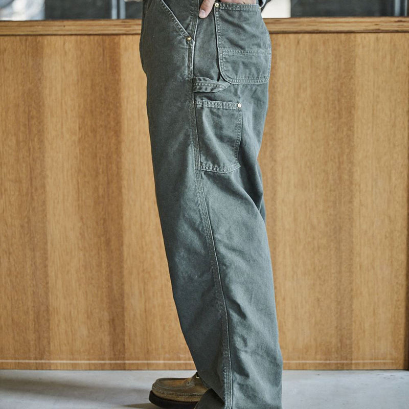 OrSlow - Pantalon Dad Painter Oxford - Vert militaire